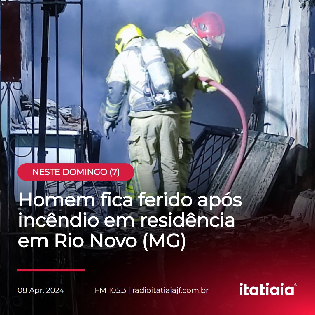 📲 radioitatiaiajf.com.br/homem-fica-fer…
📷 Corpo de Bombeiros

#itatiaia #itasat #incendio #rionovo #casa #bombeiros #zonadamata #defesacivil