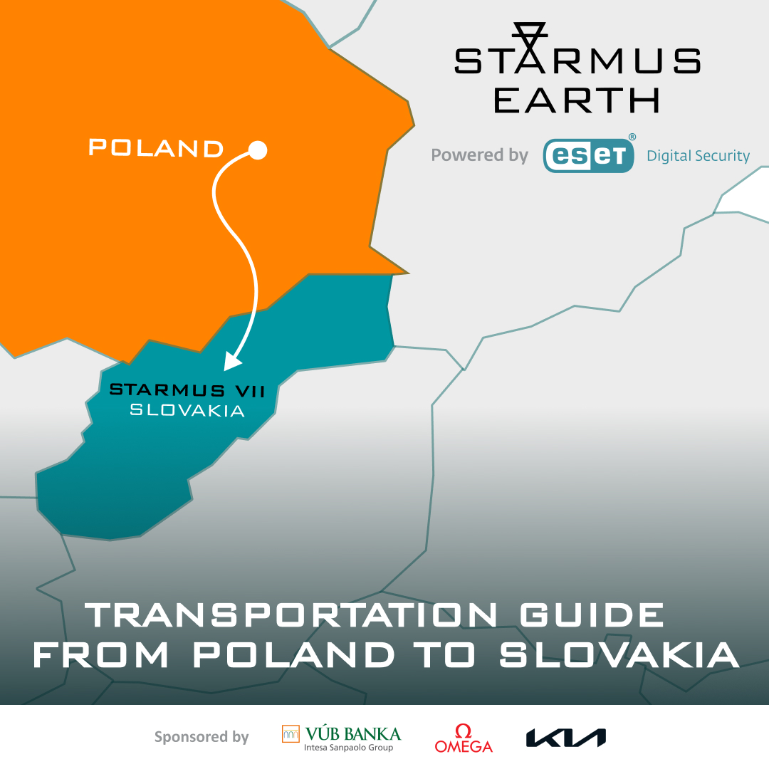 How to Get to Starmus VII in Slovakia: Your Guide from Poland! 🚗 Car: The drive from major Polish cities to Slovakia can take 4-7 hours depending on your route and final destination in Slovakia. Here's what to keep in mind: ▫️Ensure your Polish driver's license and car…