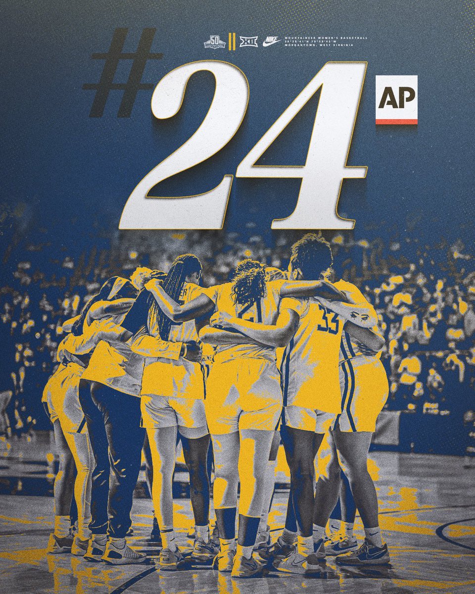 Closing out 2023-24 at No. 2️⃣4️⃣ in the AP Poll 👏

#HailWV