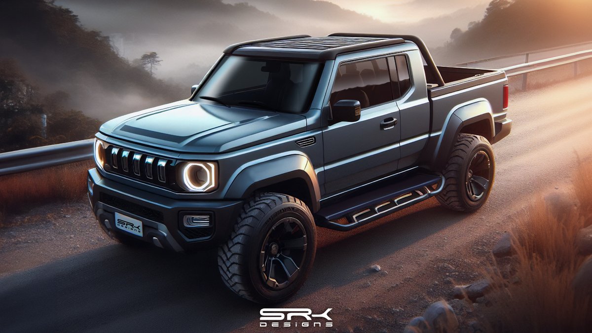 Suzuki Jimny Pickup Truck Concept 

#SRKdesigns #Jimny #SuzukiJimny #Rendering #Photoshop #CarDesign #Car #Render #Renders #Design  #CarRendering #CarRender #DigitalArt #Art #Artist #Conceptart