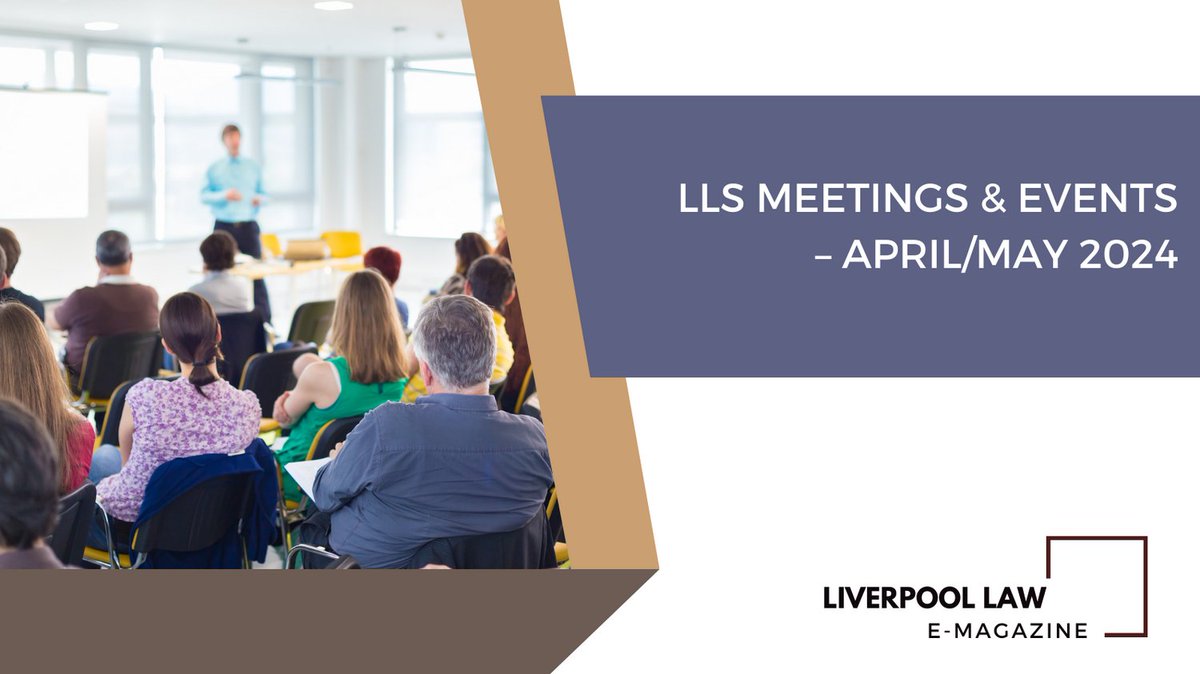 Find out about all the upcoming events, meetings and committees covering specialist areas of law in April and May from Liverpool Law Society : flickread.com/edition/html/i… @LpoolLawSociety @LCRConnect