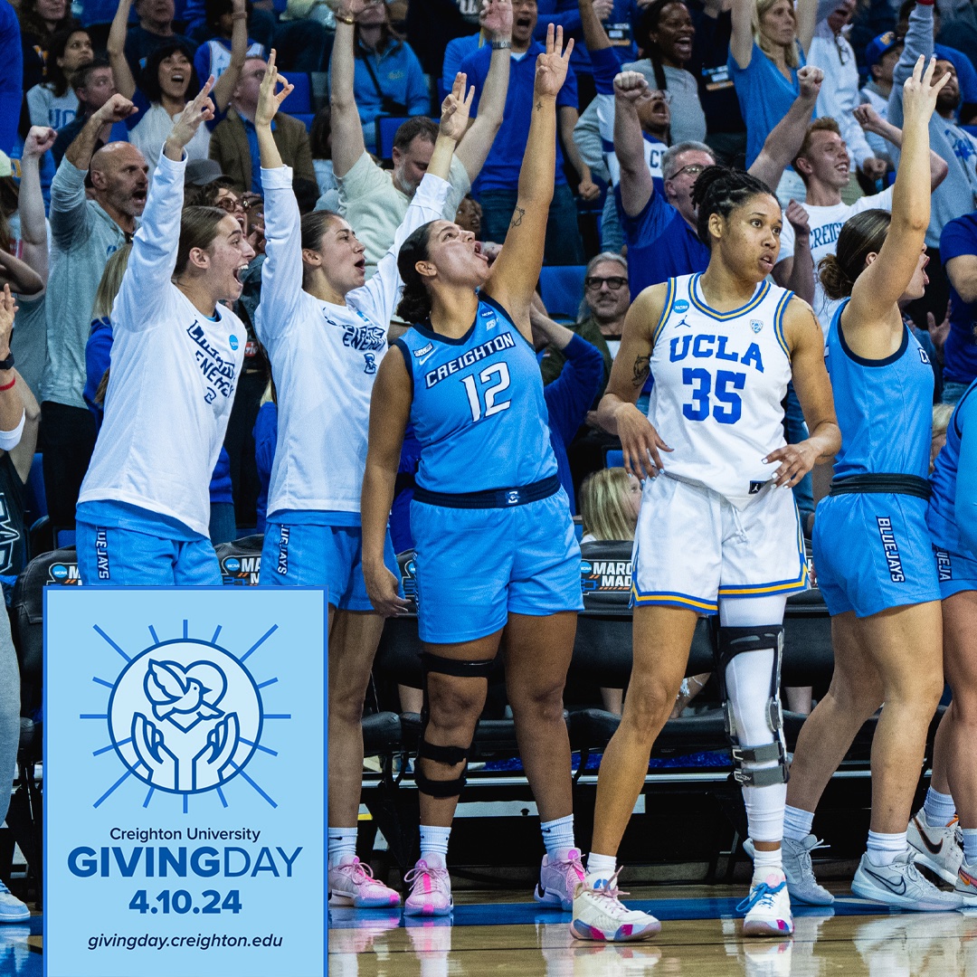 It’s Creighton Giving Day! Support your Bluejays today by making a gift to Creighton Women's Basketball. Gifts of all sizes impact our student-athletes! Make a gift: givingday.creighton.edu/campaigns/wome… #JaysGive