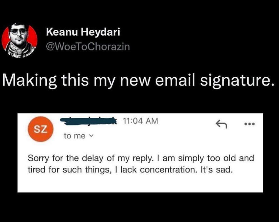 What would your email signature be if it could be literally anything? Let us know in the comments!