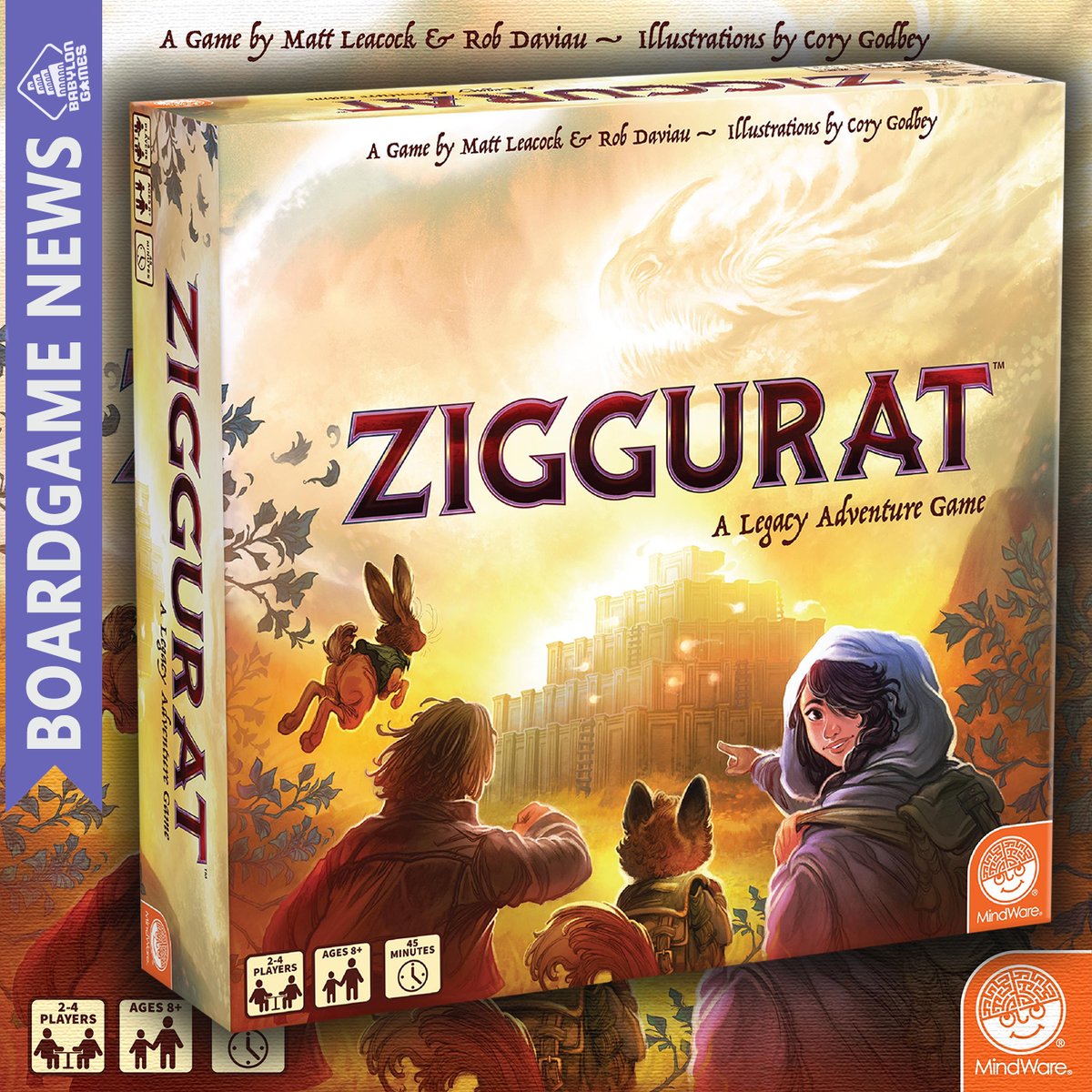 Ziggurat by @MindWareToys 

📐: Rob Daviau, Matt Leacock
🎨: Cory Godbey
🧍: 2-4 players
⏱️: 45 min

boardgamegeek.com/boardgame/4151…

#boardgames #juegodemesa #geek #meeple #brettspiele #game #graplanszowa #jeuxdesociete #boardgame #ボードゲーム