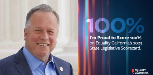 SenBillDodd's tweet photo. It is a privilege to advance the rights of #LGBTQ+ people across our Golden State and to defend the progress of previous generations.
I am proud of my 100% score on the 2023 #EqualityCalifornia State Legislative Scorecard.
#Pride #EQCA  #TransPeopleBelong  
#ProtectTransYouth https://t.co/aMcoDgwTNq