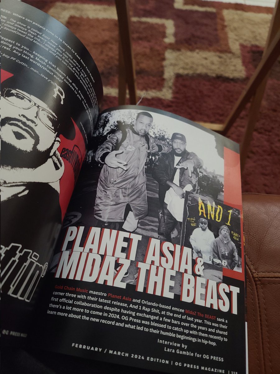 Shoutout to my brother @MidaZ and @planetasia in the March edition of OG Press Magazine 🐊⛓️