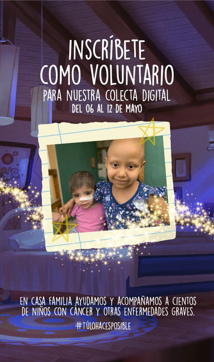 Necesitamos tu ayuda! Inscríbete como voluntari@ de nuestra #colectadigital2024 en el siguiente link: colectacasafamilia.donando.cl/voluntarios
Porque #túlohacesposible