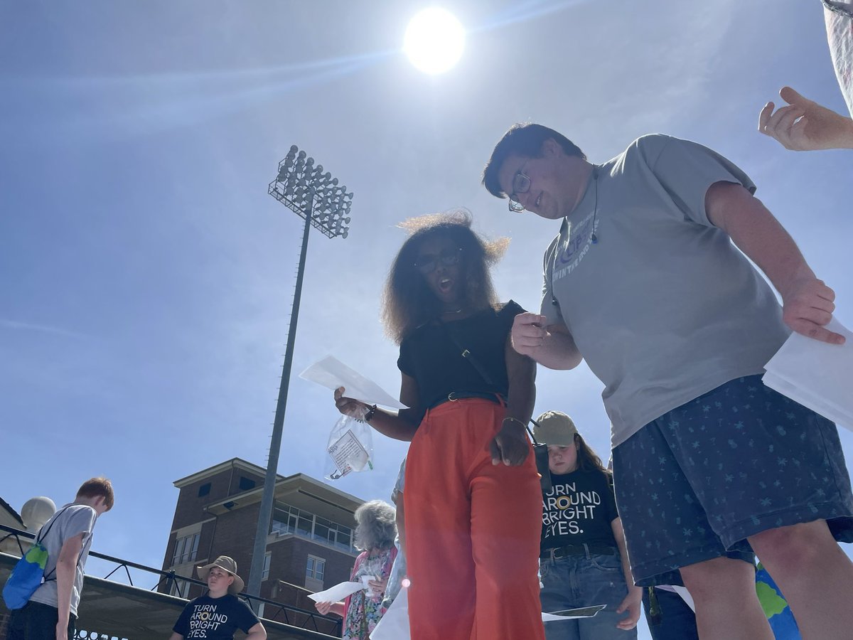 Come test your Arkansas Geography skills on our Big Map at the UCA 2024 Eclipse Watch Party in Estes Stadium. Counting down to totality!! #eclipse2024