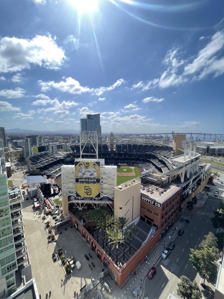 A beautiful look at Petco Park from today as it turns 20. #Padres 

Image courtesy: @jason_m_ford @Populous