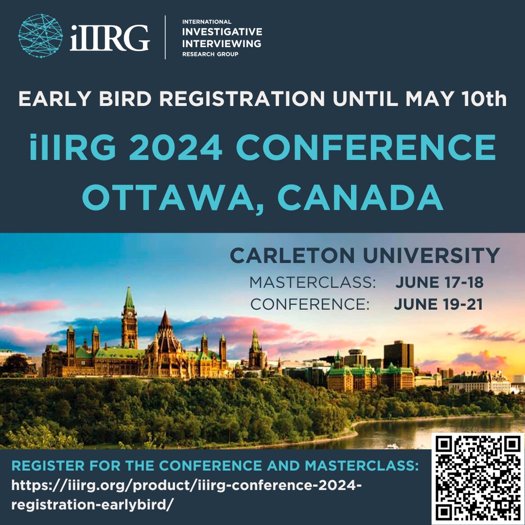 Good news! Abstract decisions for #iIIRG2024 have been sent out. Make sure to check your inboxes (and junk mail) for your decision email, and don't miss early bird registration for the masterclass and conference (deadline is May 10th).