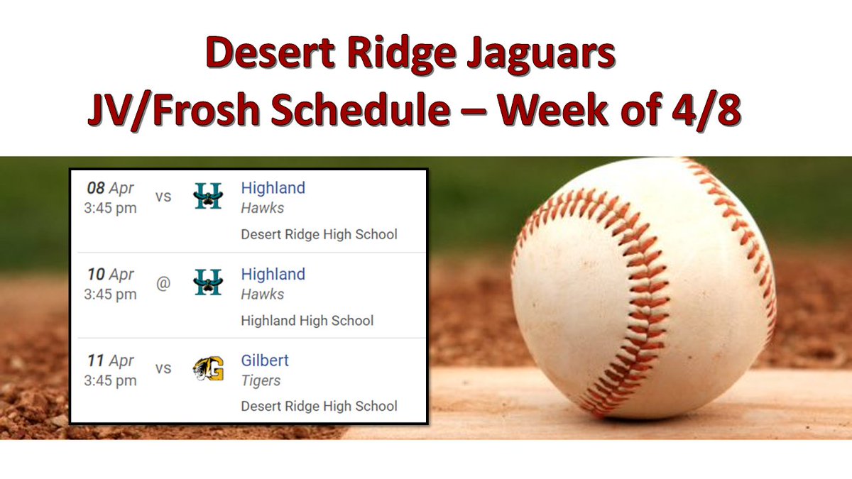 Check out some Ridge Games this week!!