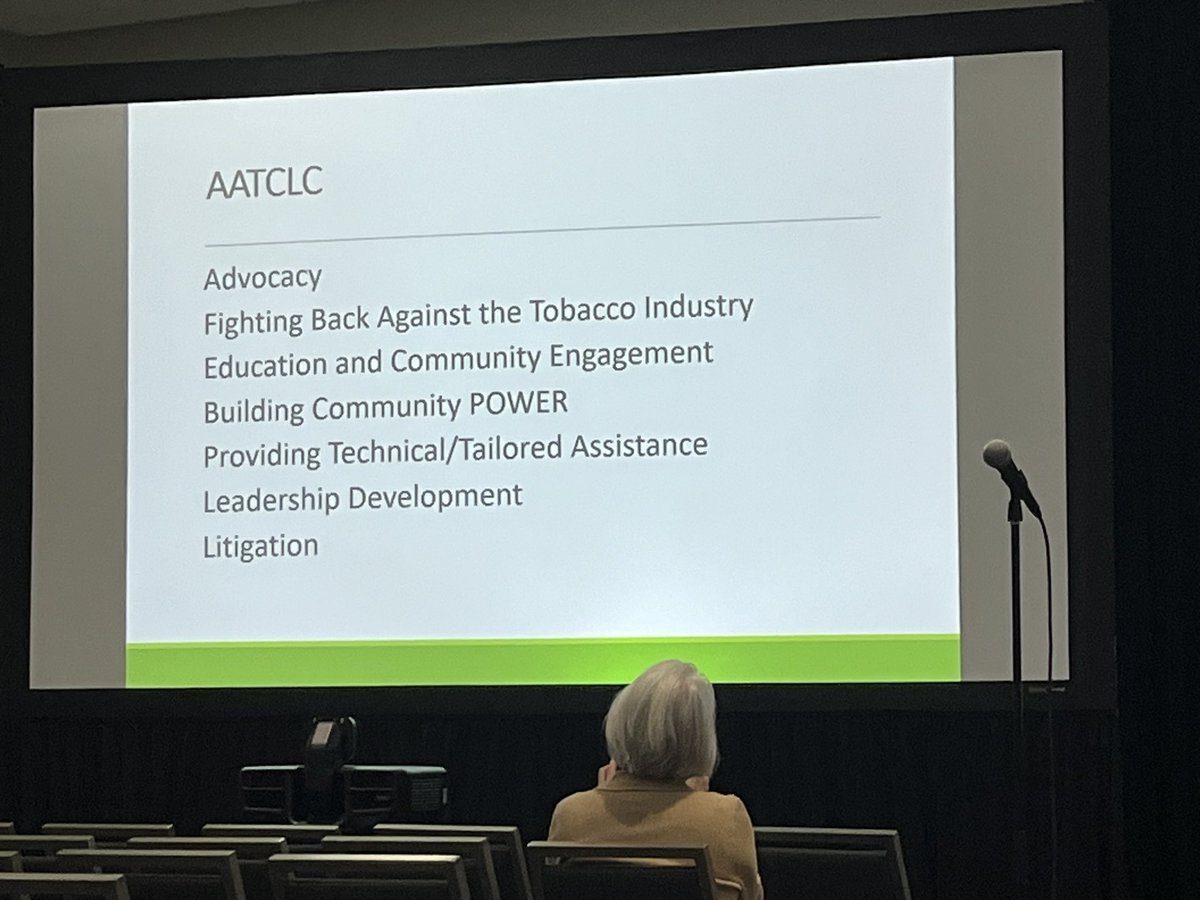A fantastic presentation on the advocacy of @aatclc on their efforts to take tobacco out of the African American community. I was not aware of the targeted ads and free cigarettes that were given out to CHILDREN. #aacr