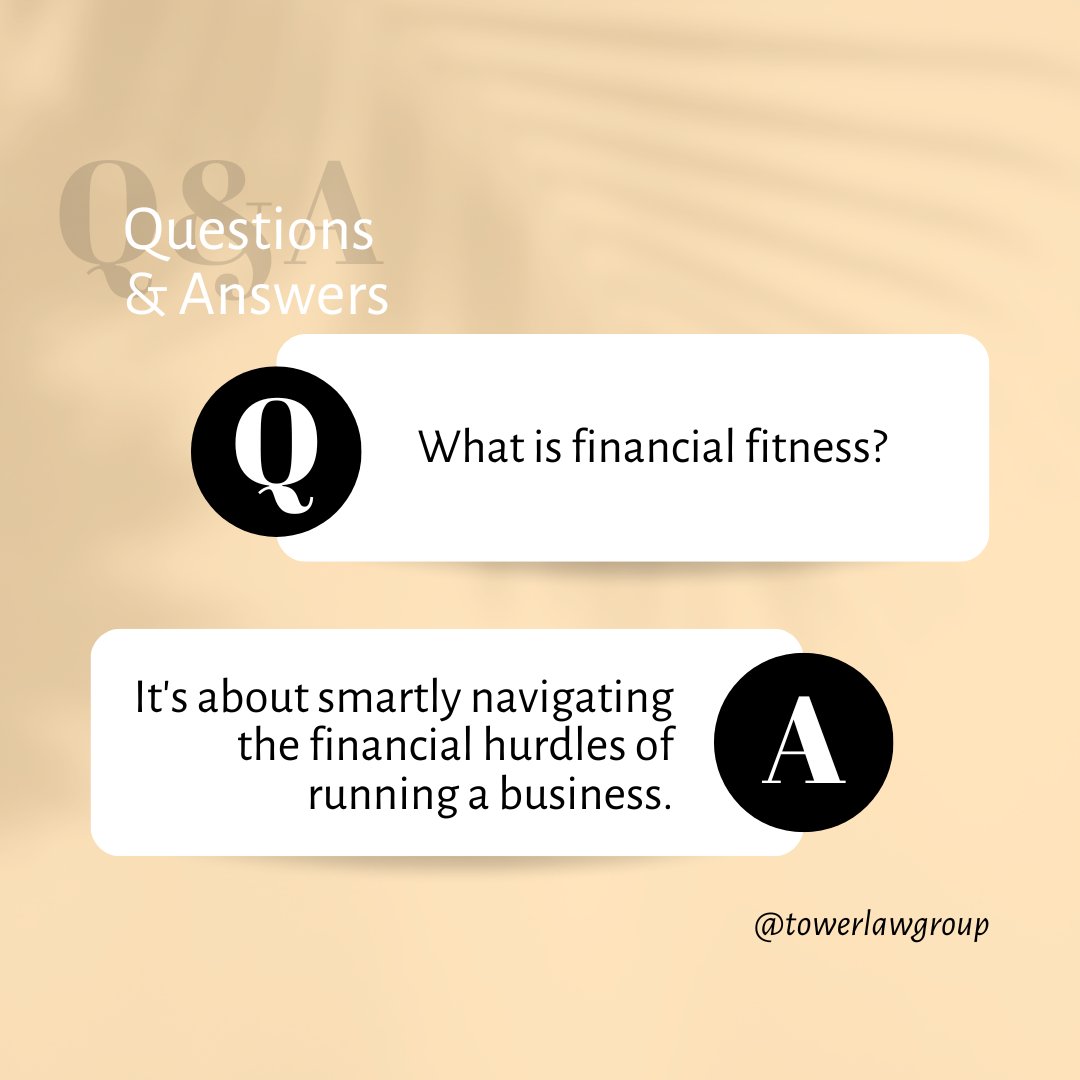 💡Most of us don’t think about finances when we hear the word “fitness.” 
#haveagoodday #towerlawgroup #willsandtrusts #estateplan #estateplanningattorney #planforthefuture #assetprotection #familyplanning #businesssuccession #trustadministration #probate #wealthprotection