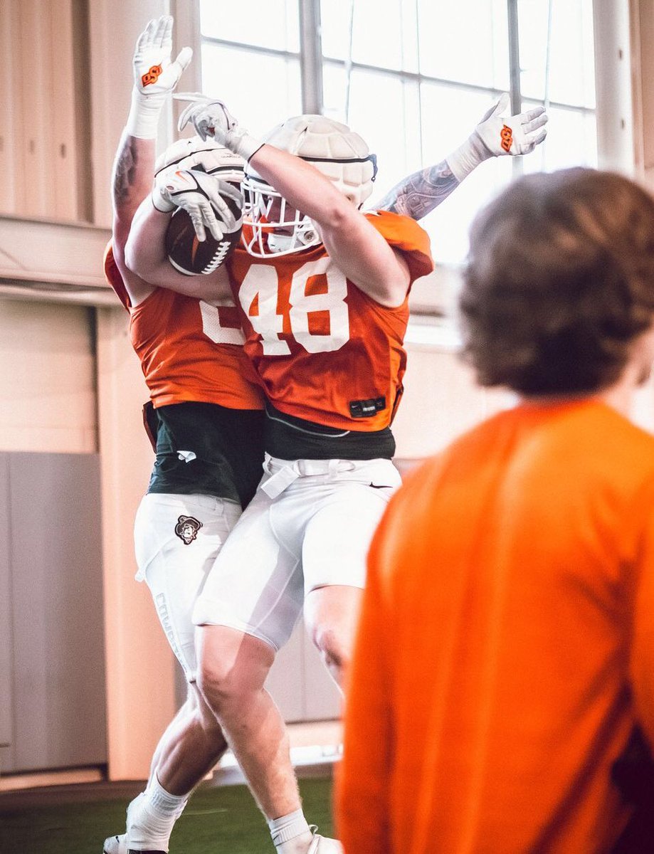 Dudes being dudes….. 💪🏻🙌🏻🏈 #OWNIT #GoPokes