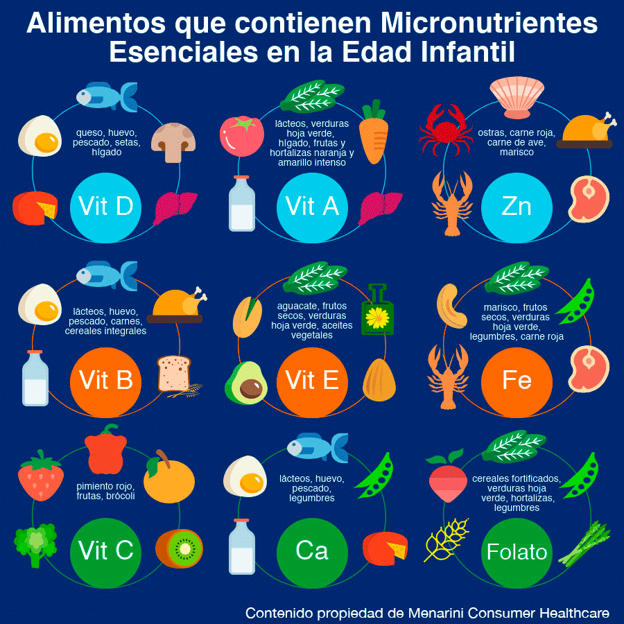 ¿Sabías que la #vitaminaB es un micronutriente necesario en la alimentación infantil? Te contamos en qué alimentos los puedes encontrar: