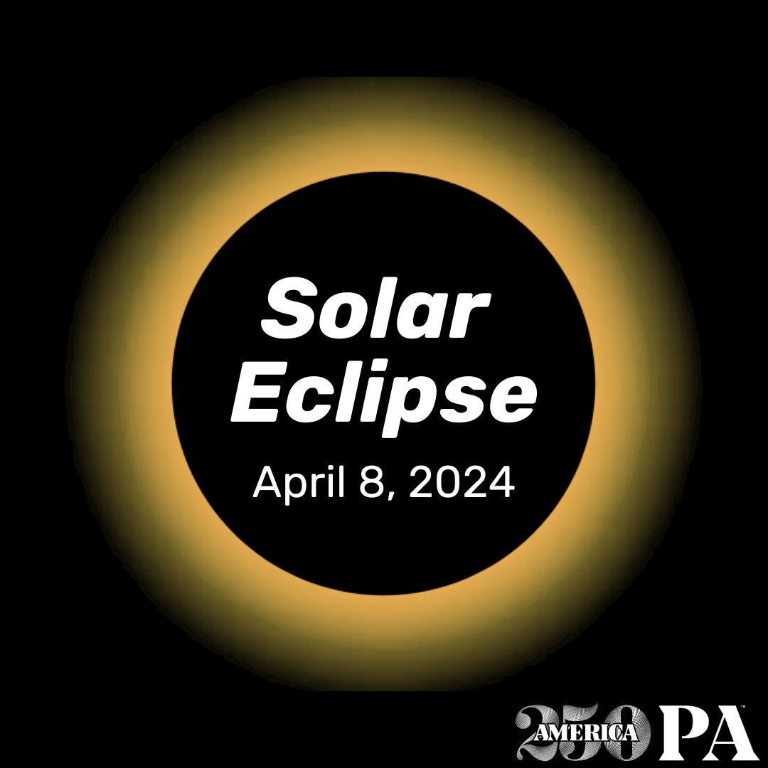 Get ready, Pennsylvania! The April 8, 2024, solar eclipse will be visible in the skies over the Keystone State! Where will YOU be watching? #SolarEclipse #PAEclipse2024