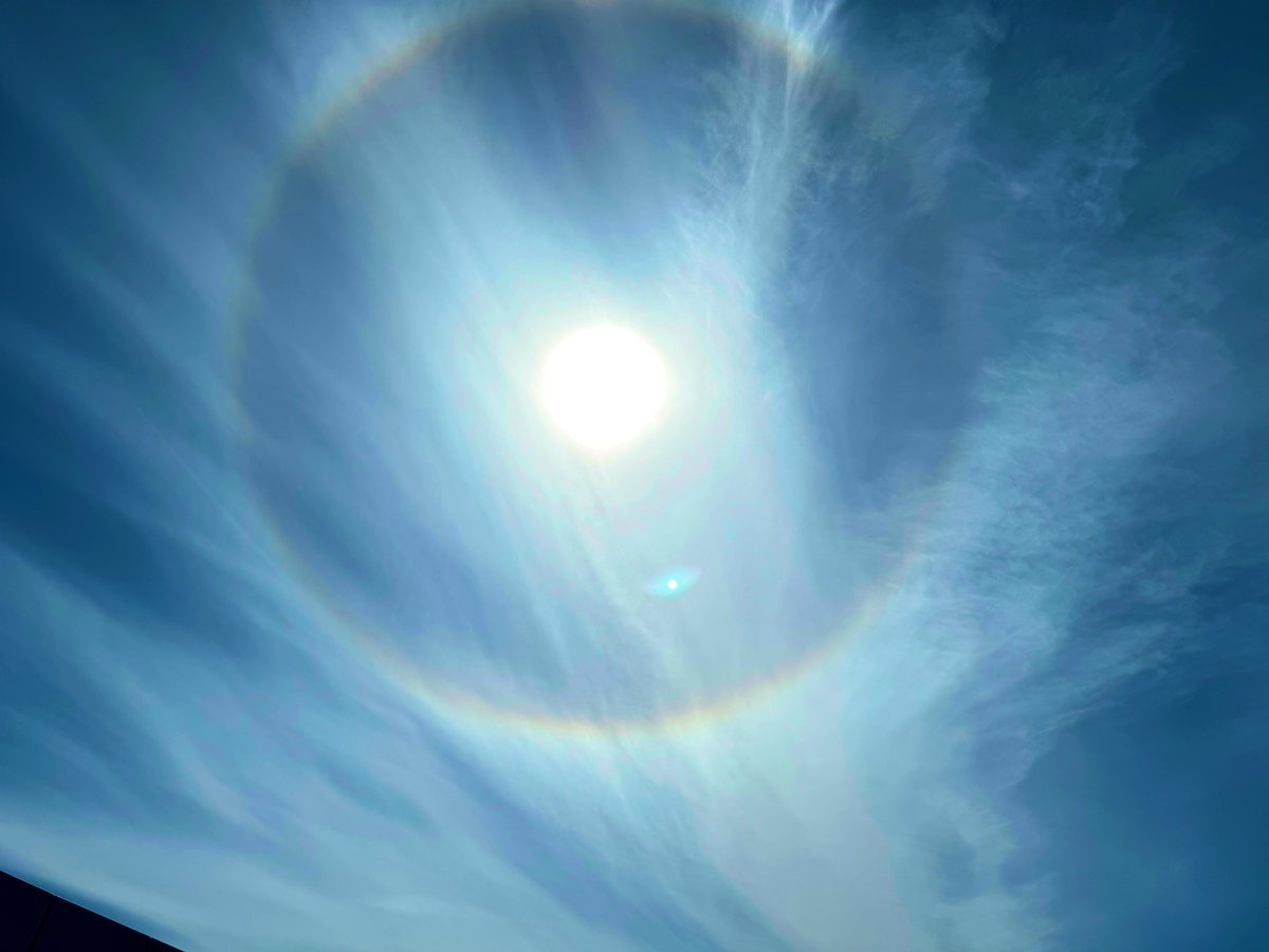 Sun halo over Clayton Park! #nswx