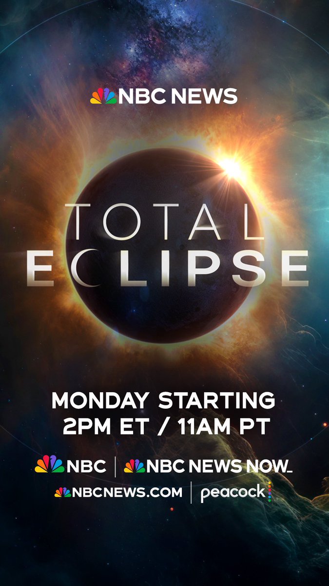 Here. We. Go. @NBCNews @MSNBC @NBCNewsNow #TotalSolarEclipse2024