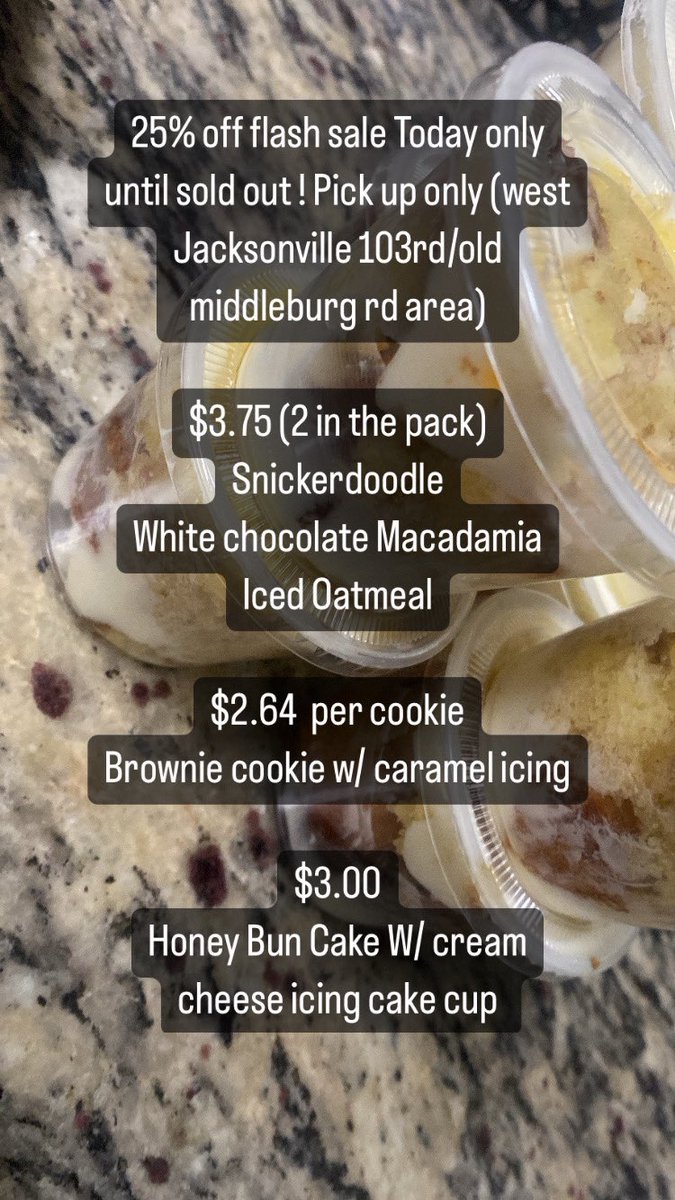 Happy Monday Jacksonville! 25% off Flash Sale. Today only 💕 DM If interested. Prepay and tell me what time you’re able to pick up and it’s yours!