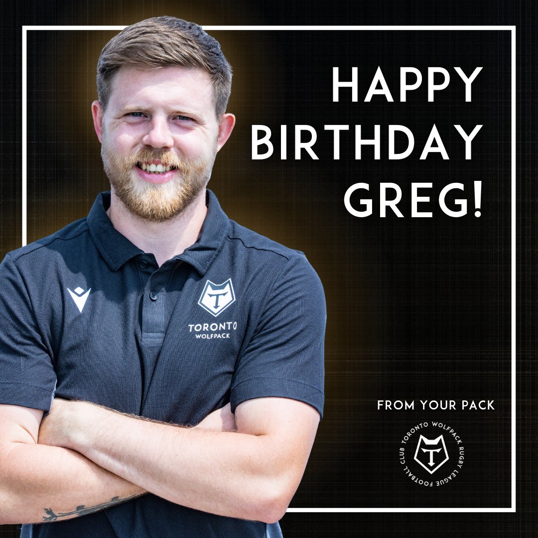 Happy Birthday, Greg! This past weekend, our half back celebrated his birthday! 🥳🥳🥳 We hope you had a great day and the year ahead is full of the same positive energy that you bring to the game! HBD! 🐺🖤🐺