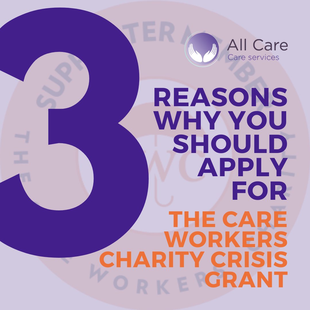 AllCareGB's tweet image. All Care are now a Supporter Member of The Care Workers Charity, the only national charity that specifically supports health and social care workers.

You can find further information about support and grants here- thecareworkerscharity.org.uk/information-an…

#SupportforCareWorkers #CareTeam