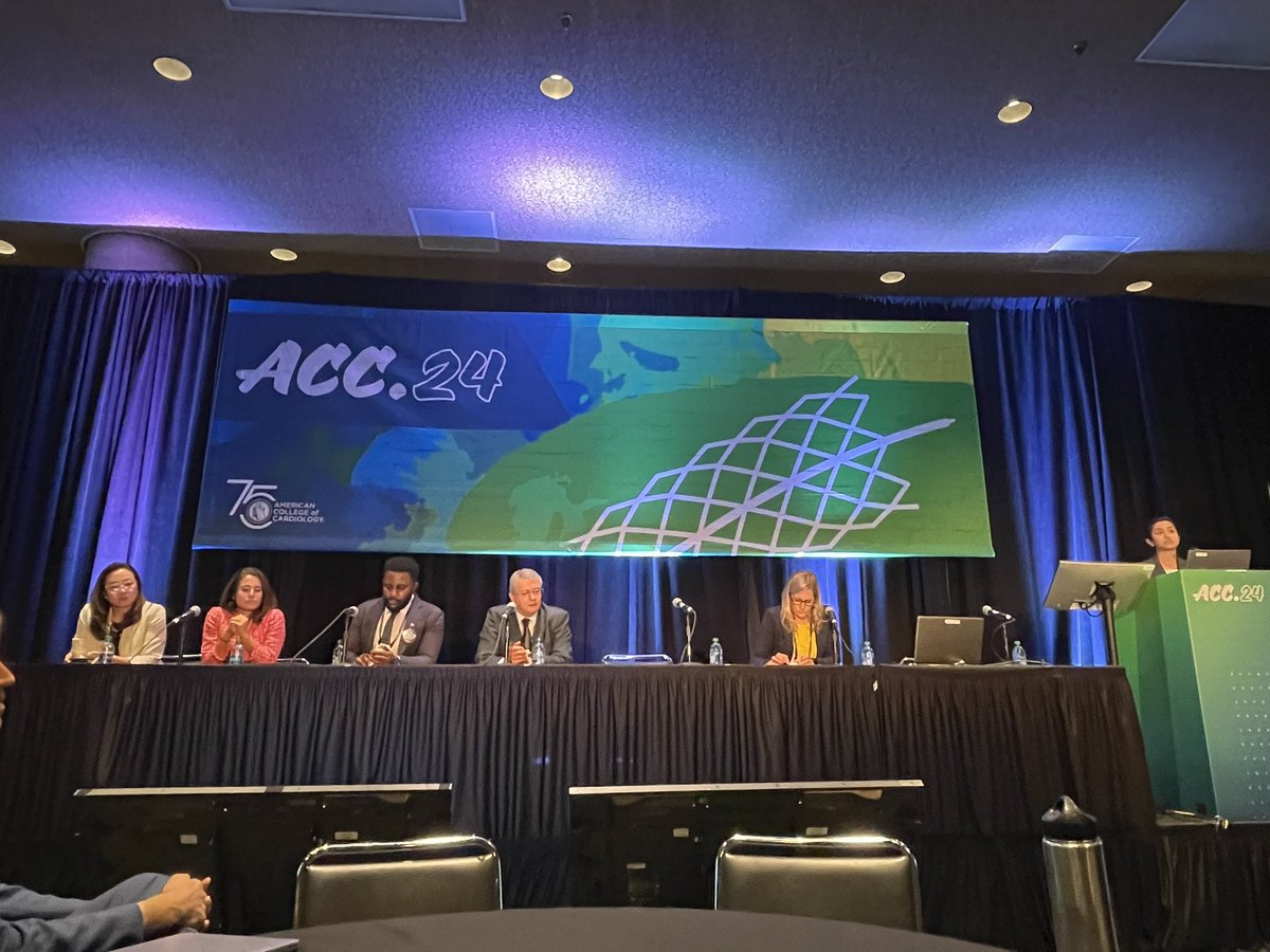 Emotionally powerful session as #ACC2024 winds down with @EBohula and @carlosalviar moderating outstanding talks from @rachkataria @DrRobRoswell @SarahChuzi and Drs. Melanie Sulistio and Fernando Bacal on loss and burnout in the CICU. Be kind to yourselves too.