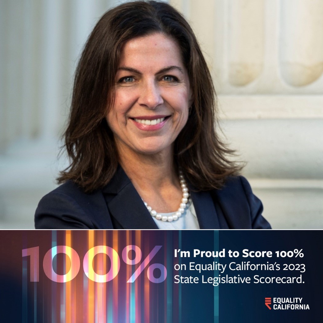 A great honor to announce I have earned a 💯% score on the 2023 @eqca State Legislative Scorecard. Today and every day, we must continue to work to build a world that is healthy, just, and fully equal for all LGBTQ+ people.