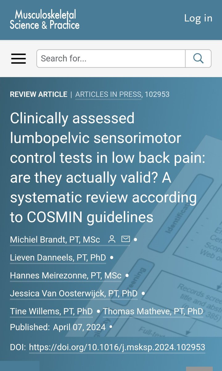 Thomas Matheve (@thomasmatheve) on Twitter photo Proud of our PhD student Michiel Brandt who just had his first paper published!
mskscienceandpractice.com/article/S2468-…
<a href="/MSKPhysioJnl/">MSKPhysioJournal</a> Proud of our PhD student Michiel Brandt who just had his first paper published!
mskscienceandpractice.com/article/S2468-…
<a href="/MSKPhysioJnl/">MSKPhysioJournal</a>