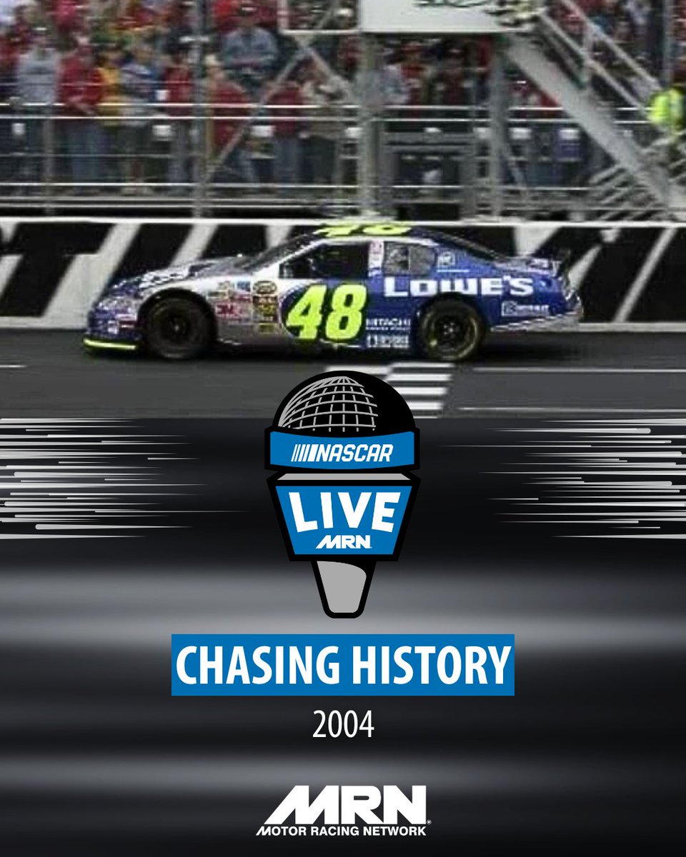 NASCAR LIVE Presents: 2004: Chasing History ➡️Teammate tension and an underdog victory at Kansas ➡️Jimmie Johnson completes season sweep at Charlotte ➡️An unimaginable tragedy at Martinsville 📻: mrn.com/nascarlive 🟢: nas.cr/3seSXXx 🍎: nas.cr/3JBKC7i