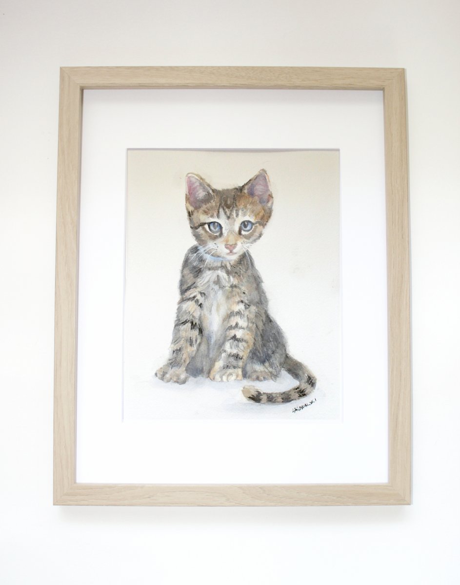 Cute Tabby Kitten Original Hand Painted Watercolor
Find it in my #etsy shop. #unframed 
#homedecor #kidsdecor #wallart #walldecor #watercolor #catlover #Kitten #SMILEtt23 #shopsmall #supportsmallbusiness 

sycamorewoodstudio.etsy.com/listing/157580…