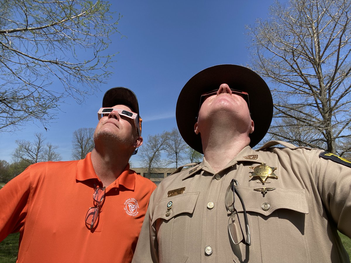 ISP and @IDOT_Illinois alongside our many state partners have been preparing for the 2024 solar eclipse for months. The time has arrived! After the eclipse is over, we encourage you to stick around and let the traffic congestion ease up. Check gettingaroundillinois.com