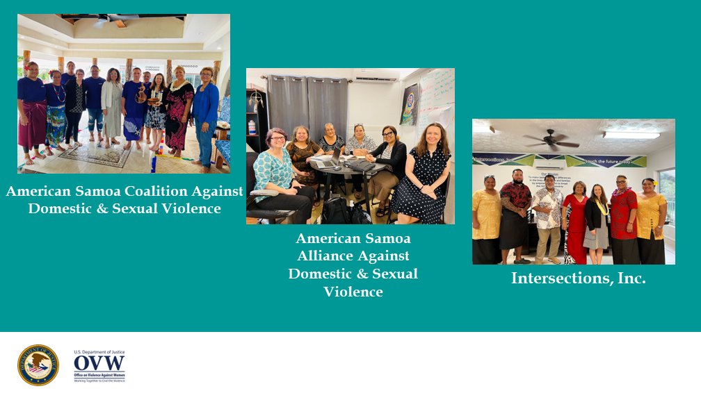 Last week, we visited organizations and advocates in American Samoa and learned more about the efforts there to prevent sexual assault, domestic violence, dating violence, and stalking. #SAAM2024 #BuildingConnectedCommunities