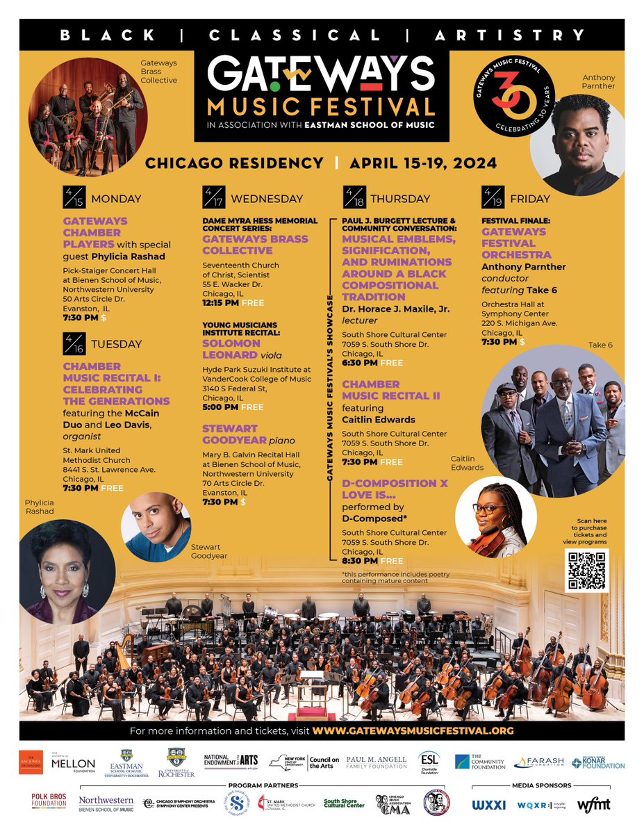 Next week is the Chicago residency of the Gateways Music Festival! #NUSoC alum Laura Rice is the local festival lead and a few of the events will be held right here in the Arts Circle! Purchase 🎟️ here: music.northwestern.edu/events/gateway…