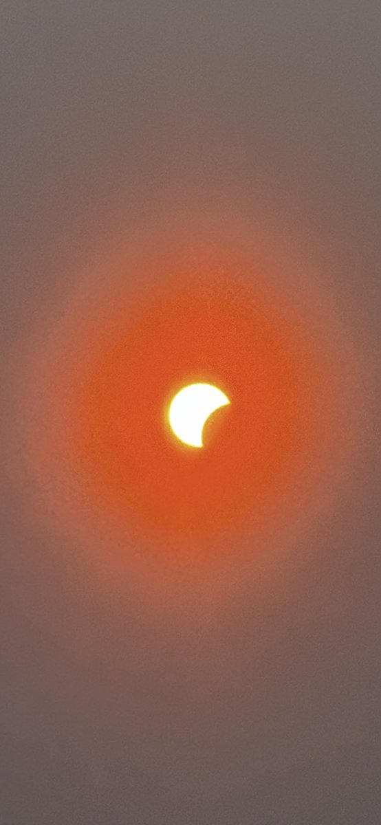 Post your best eclipse photos. Las Vegas unfortunately is not in the path of totality but we are still getting a good show. Clear skies today!!! Yay #Eclipse2024