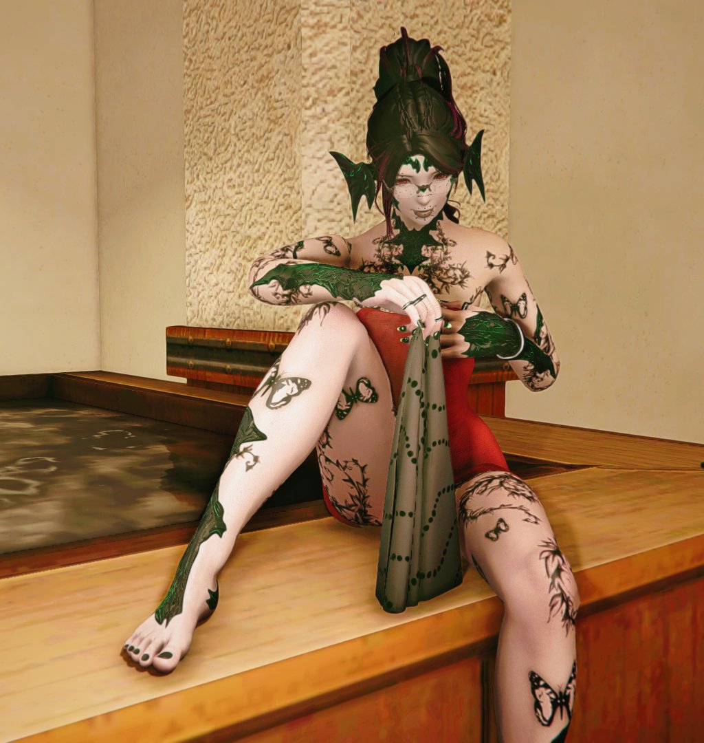 #AuRaApril Day 11: Free Day.

Aigle getting ready to soak in the tub after a long day.

(And some thighs for Thigh Thursday.)

Bear with me as I learn to use Relight xD

#ffxivaura #ffxivgposers #FFXIVScreenshots #gposers #ffxivsnaps #EorzeaPhotos