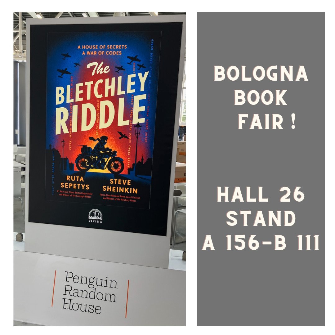 Wish we were there - but our book is! 🥳📚 #BCBF24 #bolognabookfair #thebletchleyriddle