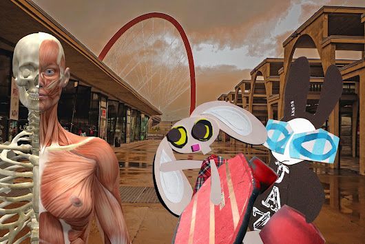 'Perhaps there are others like it,' said the Wabbit. 'Perhaps they'll be more communicative,' said Lapinette. The creature turned. 'I am model TXY-495469. What models are you?' The Wabbit shrugged. 'We are wabbits.' IN Follow the Wabbit followthewabbit.com