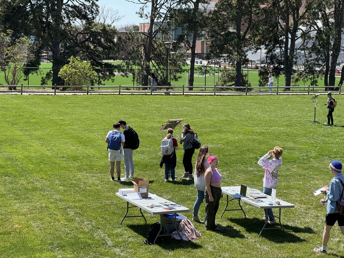 Solar eclipse activities and viewing with @UNOCEHHS TED department