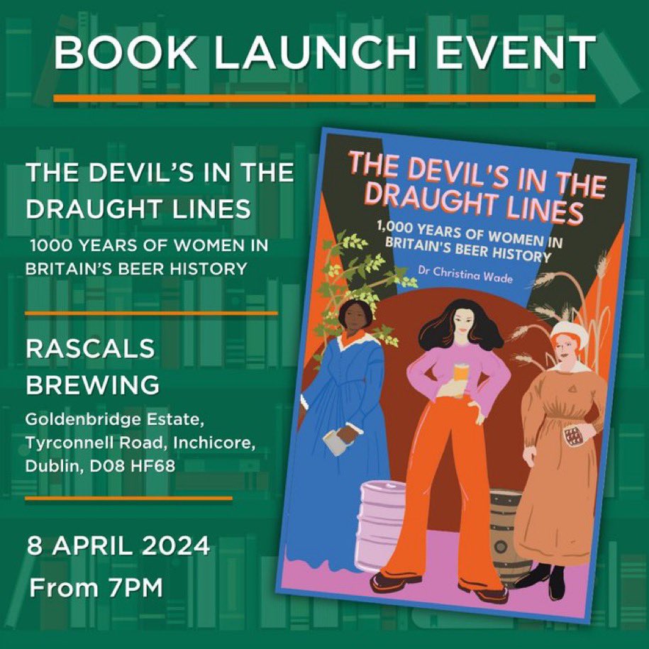 And @Braciatrix has a title forthcoming on Irish women in #beer which is very exciting. Best of luck with the launch tonight and congratulations on your book! #beerwriting #womeninbeer