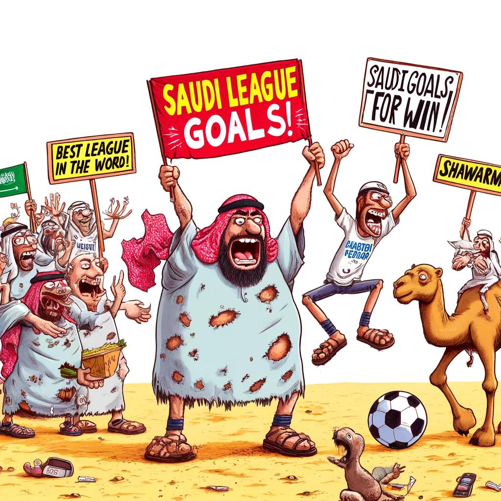 Only Pendooz, bless their cotton socks, reckon counting goals in that tinpot Saudi kickabout's a proper record.

Are these genetically damaged sods a sandwich short of a picnic, or just havin a giggle, taking us all for a ride for a few interactions?