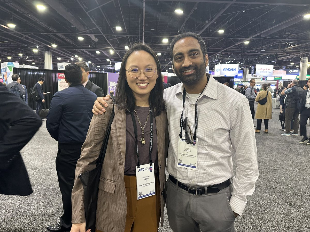 Katharine Yang (@thekatyang) on Twitter photo Wonderful to see Dr. <a href="/ajay_vaidya/">Ajay Vaidya</a> at #ACC24, my heart failure cardiology attending at <a href="/USC_Cardiology/">LAC+USC Cardiovascular Medicine Fellowship</a> and a great clinician-educator, who inspired me to pursue cardiology when I was still an undifferentiated <a href="/LACUSCResidents/">LAC + USC Residents</a> IM resident š«š«š«
#gratitude
#ACCFIT Wonderful to see Dr. <a href="/ajay_vaidya/">Ajay Vaidya</a> at #ACC24, my heart failure cardiology attending at <a href="/USC_Cardiology/">LAC+USC Cardiovascular Medicine Fellowship</a> and a great clinician-educator, who inspired me to pursue cardiology when I was still an undifferentiated <a href="/LACUSCResidents/">LAC + USC Residents</a> IM resident š«š«š«
#gratitude
#ACCFIT