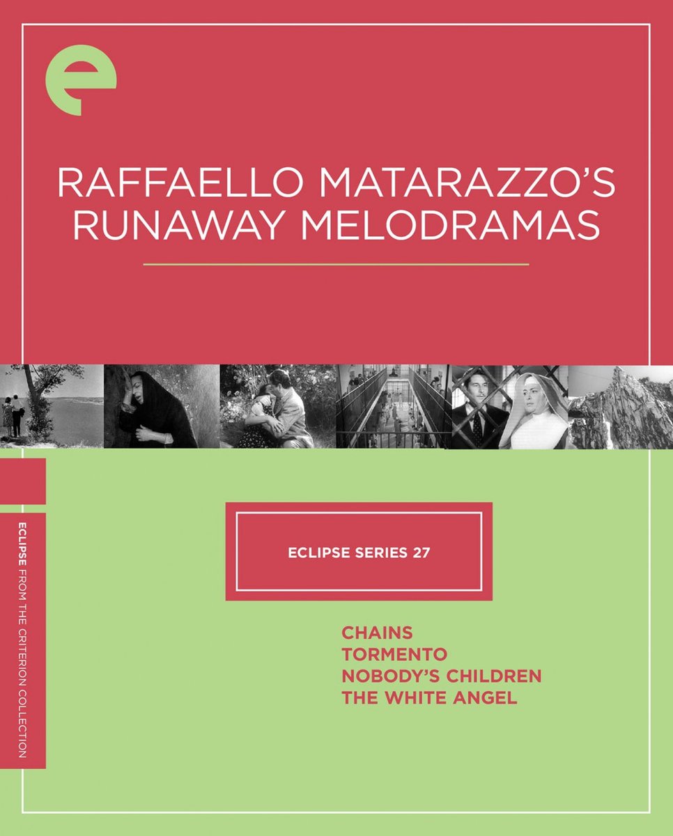 I'm just glad to see everyone so enthused about such box sets as Silent Naruse, Dušan Makavejev — Free Radical, and Raffaello Matarazzo’s Runaway Melodramas