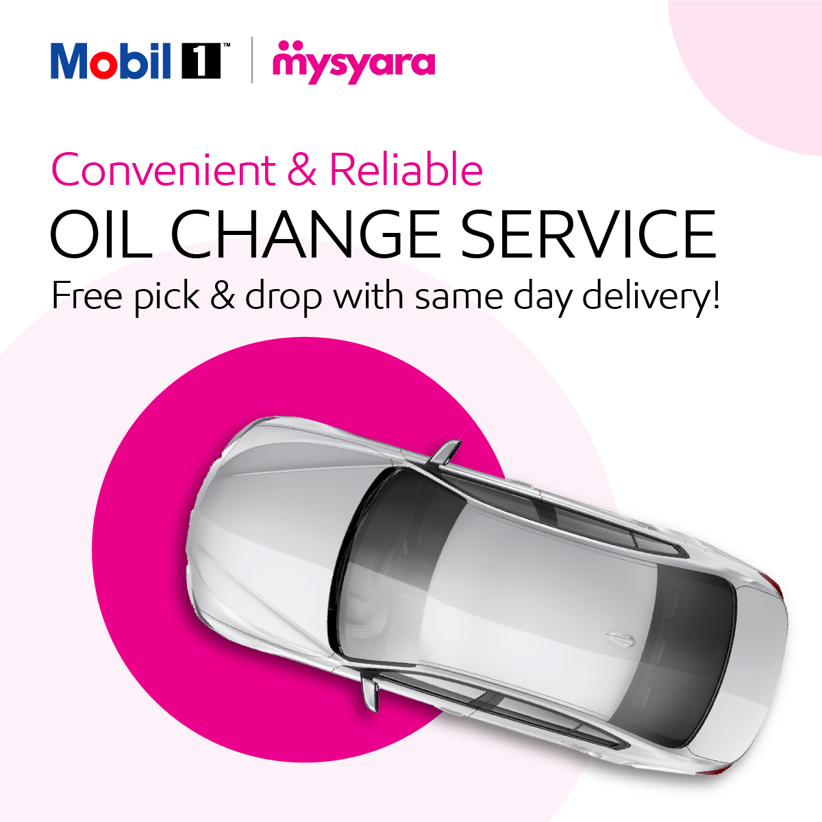 MySyara offers convenient and reliable oil change service where you will have free pick-up, free drop-off as well as same day delivery. 

#UAE #Mysyara #onlinecarservice #bestcarservice #hasslefreeservice #Mobil #Mobil1 #Mobillubricants #MobilSuper #MobilUAE @mysyara_app