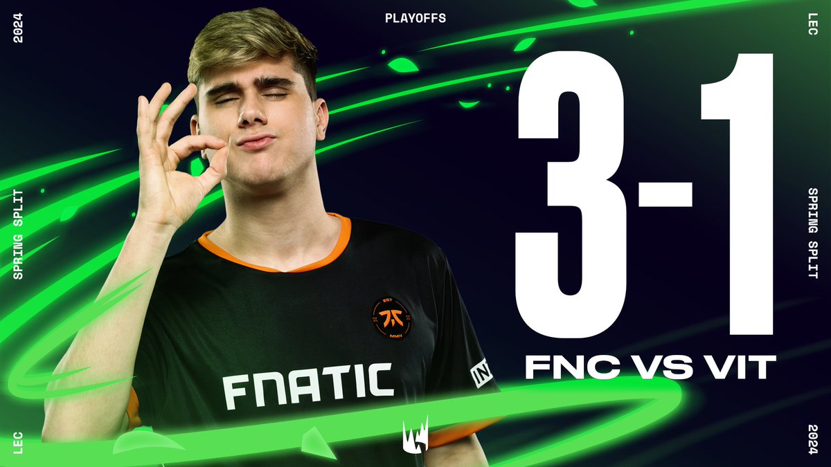 WHAT A GAME: @FNATIC take down @TeamVitality! #LEC