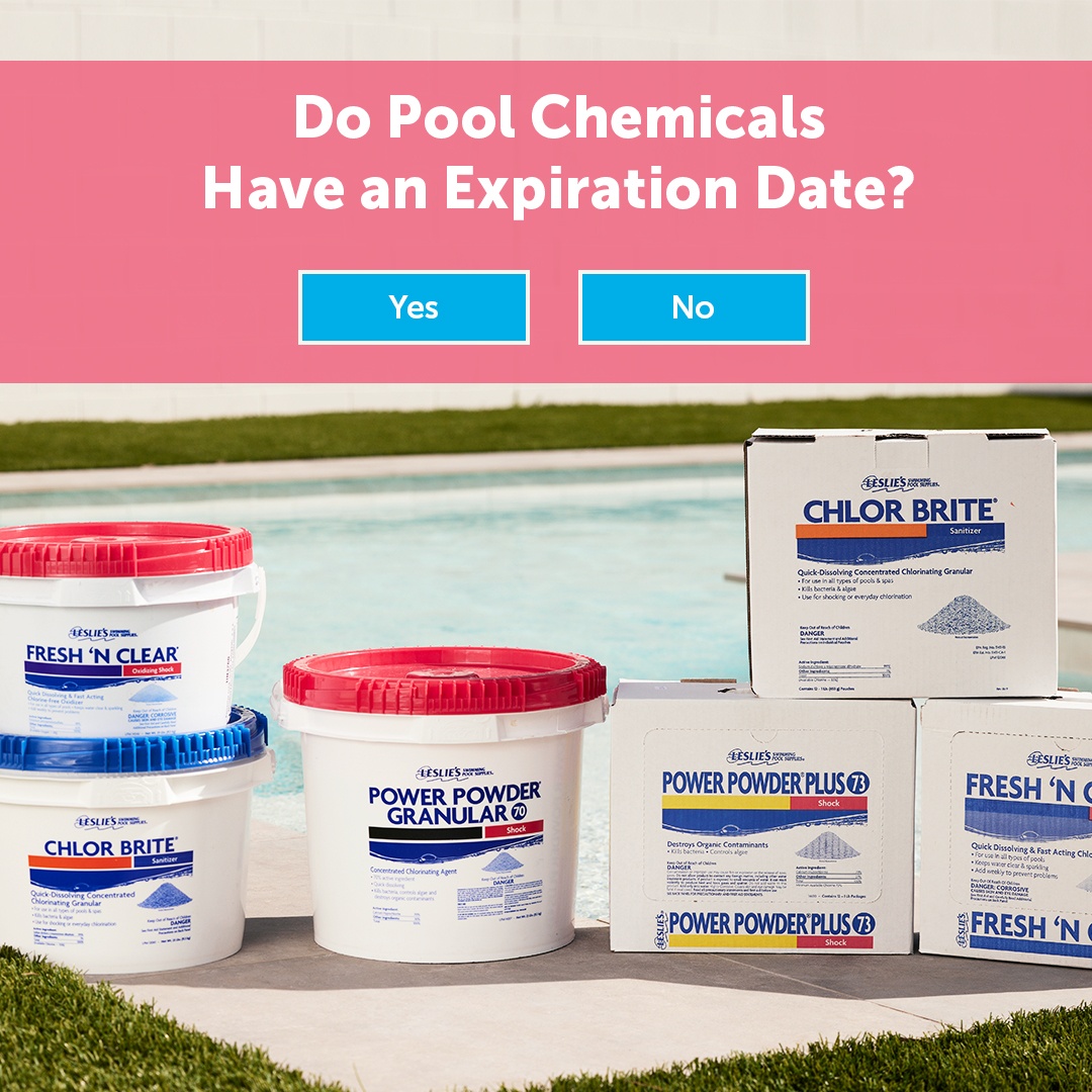lesliespoolcare's tweet image. YES! 😅 When it comes to your pool chemicals, it's crucial to watch out for three key factors:

1️⃣ Visual changes
2️⃣ Purchase date
3️⃣ Diminished performance

Stay informed and dive deeper into understanding chemical shelf life here: bit.ly/3vmqjZX #Leslies #poolchemicals