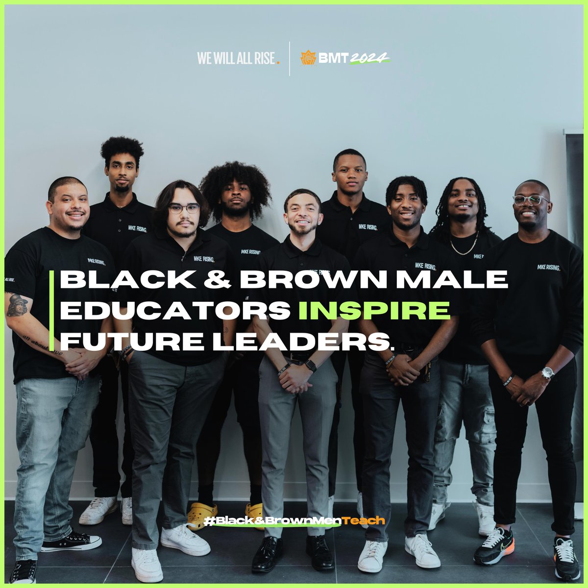 Support the @WeWillAllRise #BMT2024 campaign working to uplift male educators of color by resharing a 'Black and Brown Men Teach' post with your network. bit.ly/4cIaopP