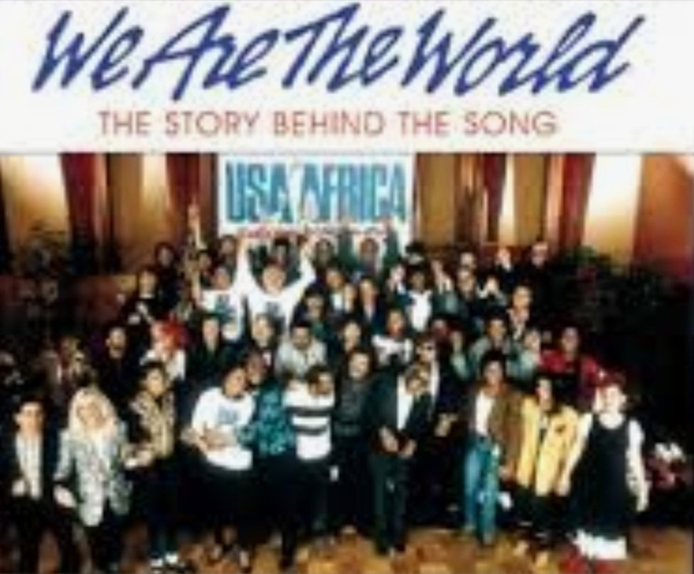 In the 80s, famine in Ethiopia killed one million people. To help famine affected people, a song was conceived, which was written by Michael Jackson and Lionel Richie. The song ' we are the world ' was sung by 45 top US singers . The message was that they cared about people and