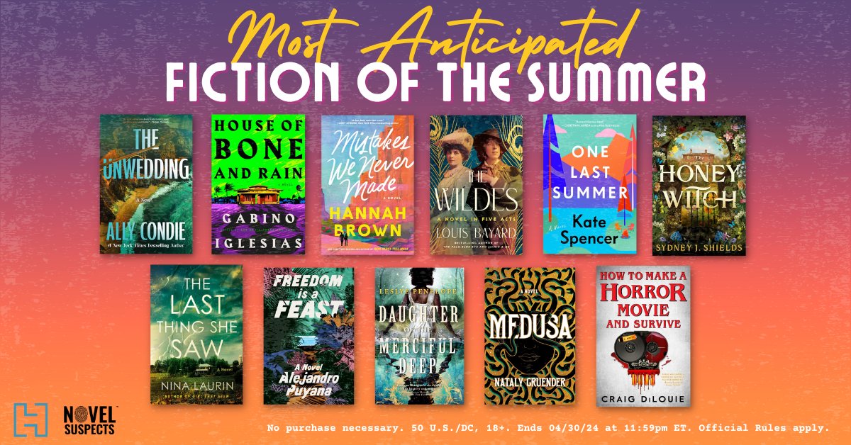 🔅SWEEPS ALERT🔅 From bold new fiction to enchanting romances and page-turning mysteries, these are the books readers have been waiting for in 2024! Enter for a chance to win a stack of summer's BIGGEST titles: bit.ly/3xpy6GZ Official Rules apply. US only. 18+