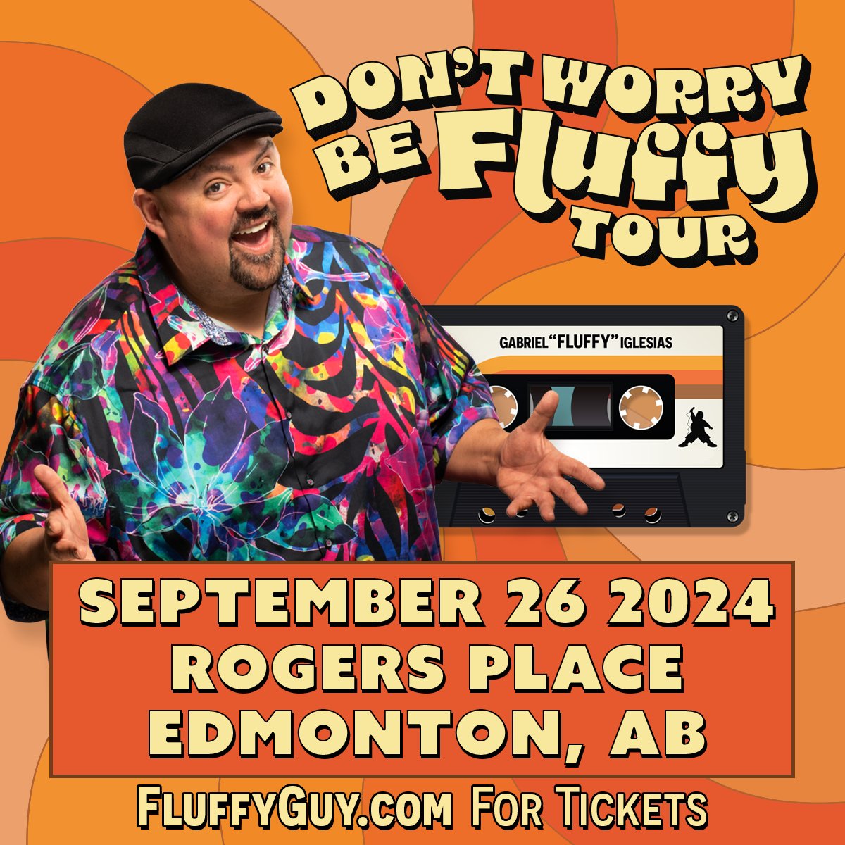 ☁️ EVENT ANNOUNCEMENT!! ☁️ Comedian @FluffyGuy is bringing his Don't Worry Be Fluffy Tour to #RogersPlace on September 26! Tickets on sale Thursday at 12PM. More info: RogersPlace.com/GabrielIglesias