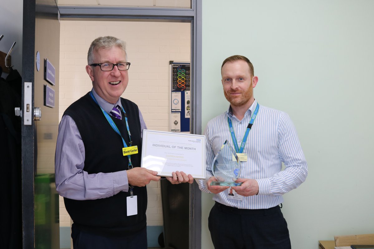 Congratulations to Darren Bates, Deputy Head of Procurement, our Individual of the Month for January. He was a huge support in progressing tenders and also continued to ensure the Procurement team were well supported and developing skills to enable them to start project work.